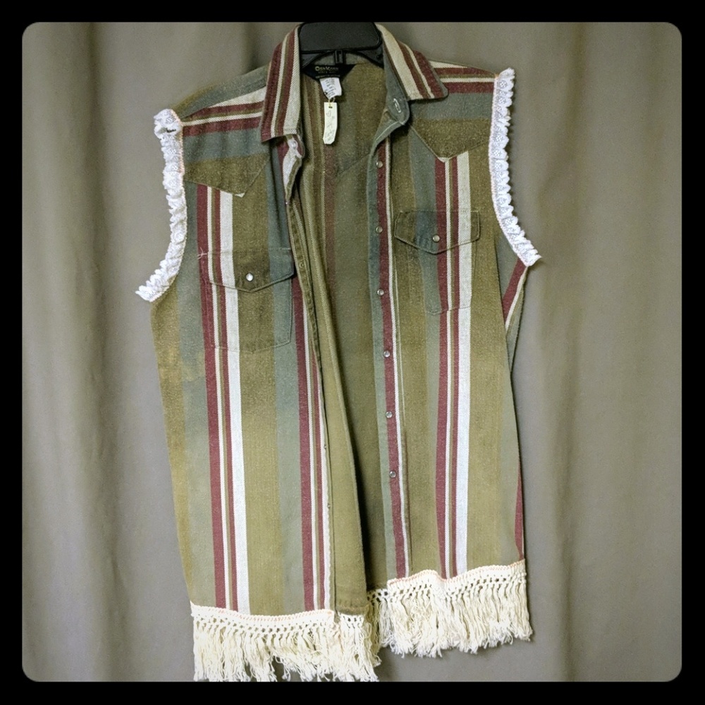 Homemade distressed flannel